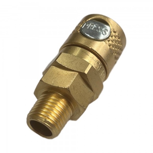 [PJ310M4] Brass Quick-Connect 310 Series Male Coupling Fitting 1/4" (13.2mm) Male BSPT Thread