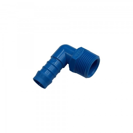 [PLME1634] Nylon Plastic Male Elbow Tail Fitting 5/8" (15.9mm) Hose Tube End to 3/4" (26.4mm) Male BSP Thread