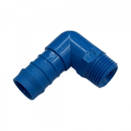 [PLME1912] Nylon Plastic Male Elbow Tail Fitting 3/4" (19.1mm) Hose Tube End to 1/2" (21mm) Male BSP Thread