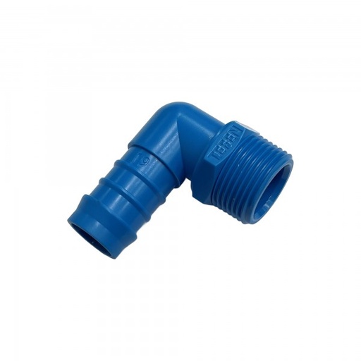 [PLME1934] Nylon Plastic Male Elbow Tail Fitting 3/4" (19.1mm) Hose Tube End to 3/4" (26.4mm) Male BSP Thread