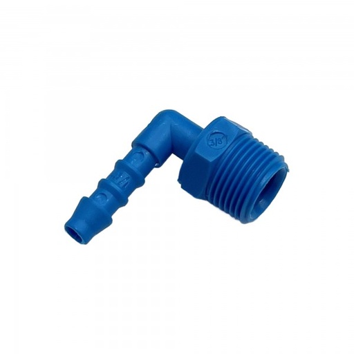 [PLME638] Nylon Plastic Male Elbow Fitting 1/4 6.3mm Hose Tube End 3/8 16.7mm Male BSP 