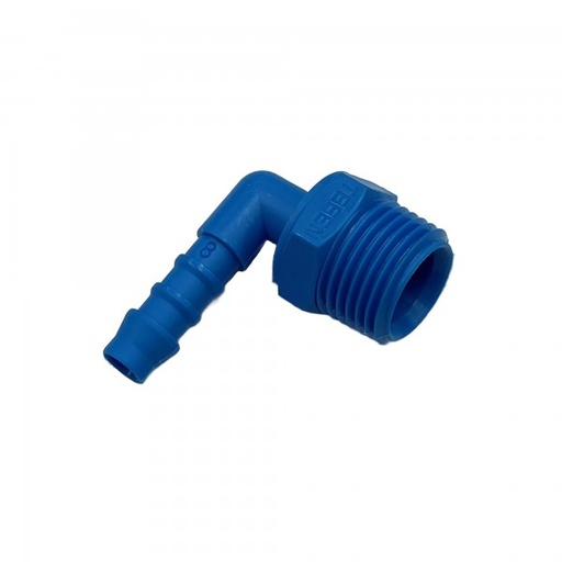 [PLME812] Nylon Plastic Male Elbow Tail Fitting 5/16" (7.9mm) Hose Tube End to 1/2" (21mm) Male BSP Thread