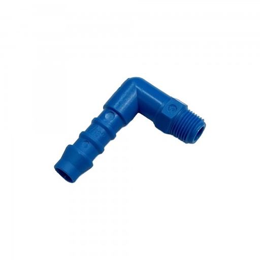 [PLME818] Nylon Plastic Male Elbow Fitting 5/16 7.9mm Hose Tube End to 1/8 9.7mm Male BSP 