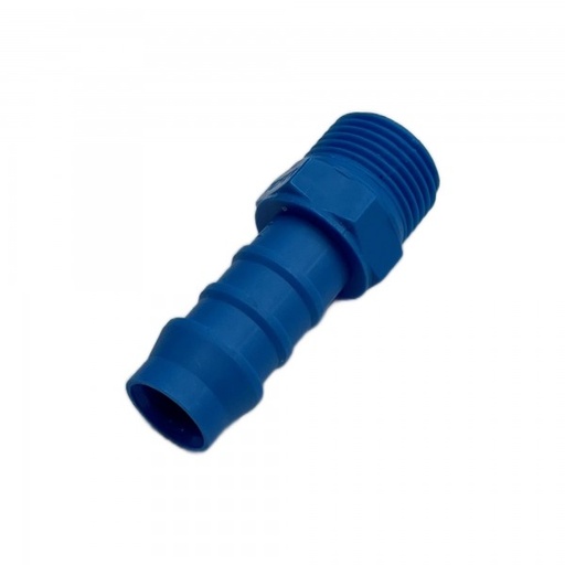 [PLMT1238] Nylon Plastic Male Fitting 1/2" 12.7mm Hose Tube End to 3/8" 16.7mm Male BSP 