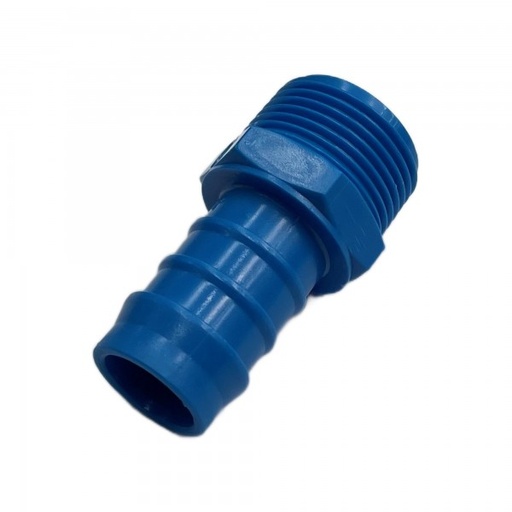 [PLMT1912] Nylon Plastic Male Tail Fitting 3/4" (19.1mm) Hose Tube End to 1/2" (21mm) Male BSP Thread