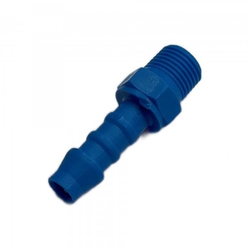 [PLMT618] Nylon Plastic Male Tail Fitting 1/4" (6.3mm) Hose Tube End to 1/8" (9.7mm) Male BSP Thread
