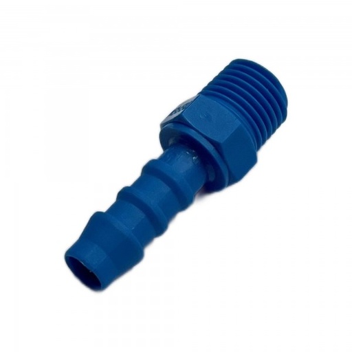 [PLMT814] Nylon Plastic Male Tail Fitting 5/16" (7.9mm) Hose Tube End to 1/4" (13.2mm) Male BSP Thread