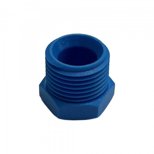 [PLP38] Nylon Plastic External Hex Plug 3/8" (16.7mm) Male BSP Thread