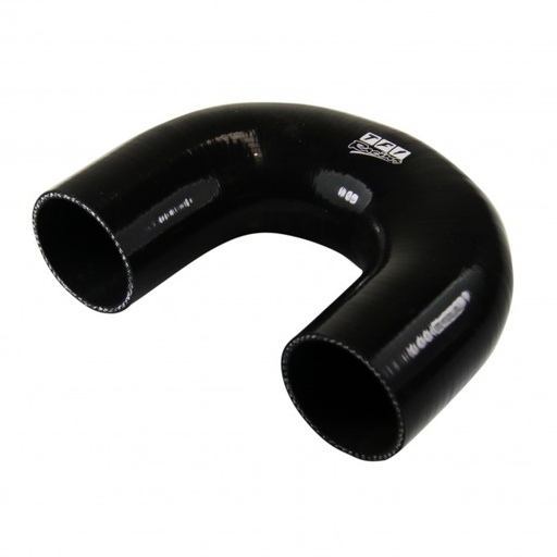 [SH-E180-51-50-BLK] Silicone Hose Black 180 Deg Elbow 50mm (2") ID, 50mm Leg Length