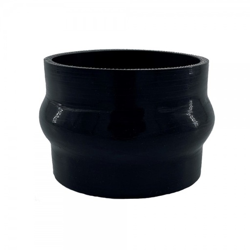 [SH-HU-102-76-BLK] Silicone Hose Black Hump 100mm (4") ID, 76mm Length