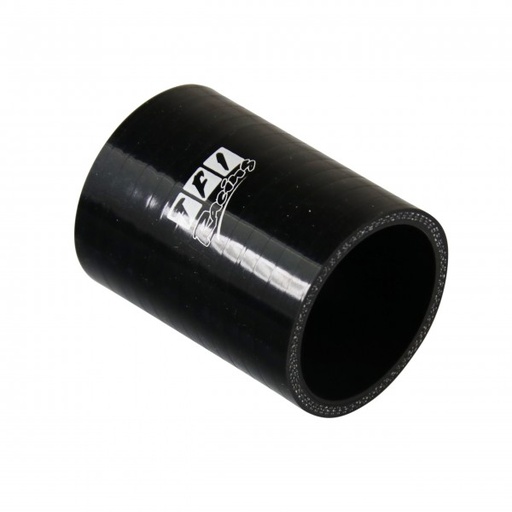 [SH-S-38-76-BLK] Silicone Hose Black Coupling Straight 38mm (1.5") ID, 76mm (3") Length