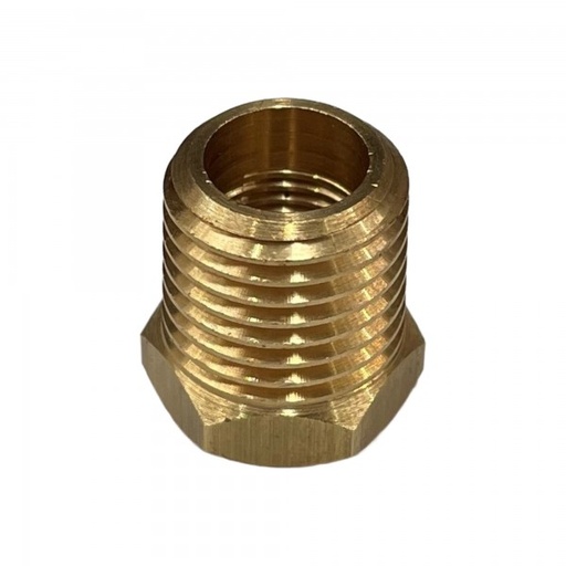 [TBR1814] Brass Temp Bush Reducer 1/8" 8.4mm Female NPT to 1/4" 13.7mm Male NPT 