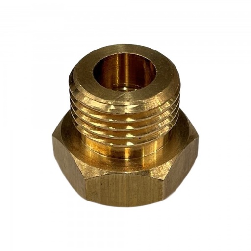 [TBR1858] Brass Temp Bush Reducer 1/8" (8.4mm) Female NPT Thread to 5/8" (15.8mm) Male UNF Thread