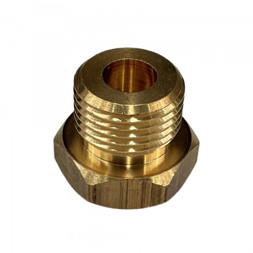 [TBRJ-18] Brass Temp Bush Reducer 5/8" (15.8mm) Female UNF Thread to M16-1.5 Male Thread