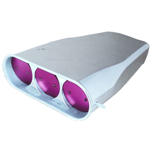 [TFI-5339S] Street Scoop Plain (Mr Gasket Style) Bug Catcher Single/Dual Carb Alloy 20-1/2"